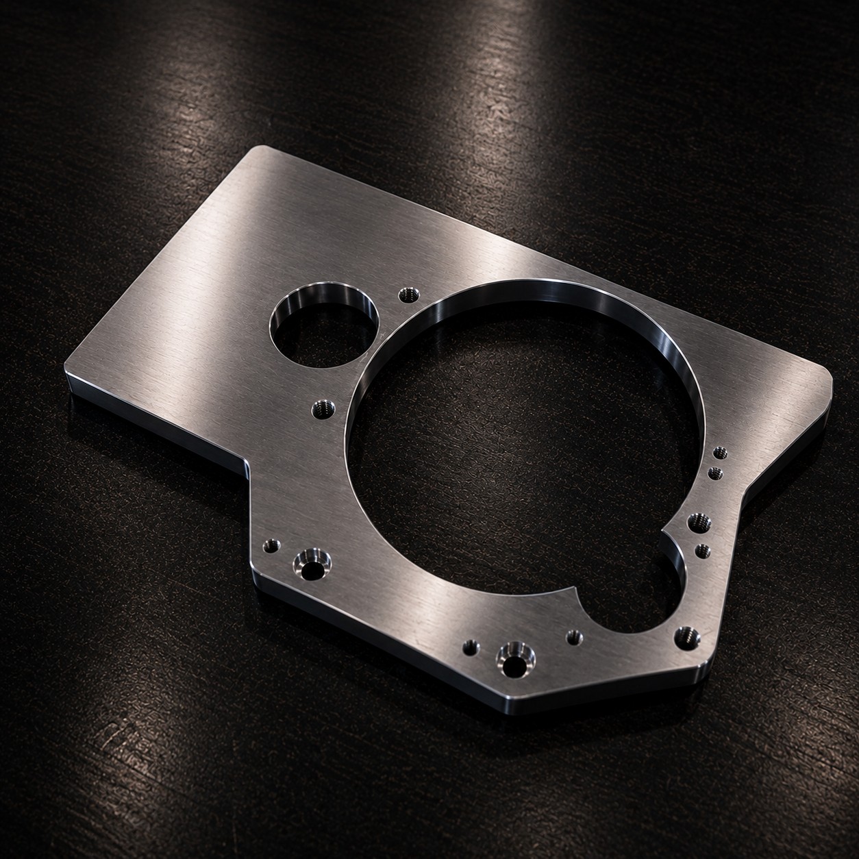 Precision-machined round flange
